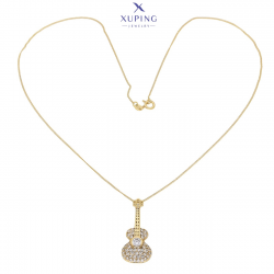 CELEBRYTKA POZŁACANA 45 CM BRYLANTOWA GITARA XUPING 72894