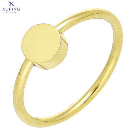 PIERŚCIONEK POZŁACANY 6 MM S. STEEL TTM XUPING 73104