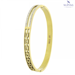 BRANSOLETKA POZŁACANA 60/6 MM S. STEEL TTM XUPING 73195