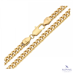 ŁAŃCUSZEK POZŁACANY 60 CM 5,5 MM PANCERKA XUPING 73244
