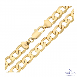 ŁAŃCUSZEK POZŁACANY 50 CM 8,3 MM PANCERKA XUPING 73251