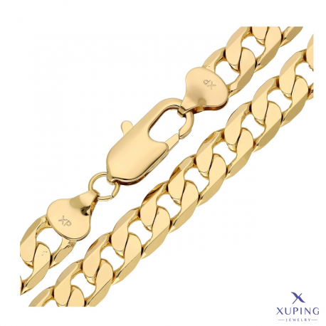 ŁAŃCUSZEK POZŁACANY 55 CM 10,5 MM PANCERKA XUPING 73255