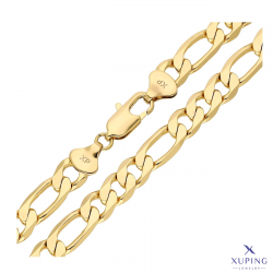 ŁAŃCUSZEK POZŁACANY 60 CM 8,3 MM FIGARO XUPING 73269