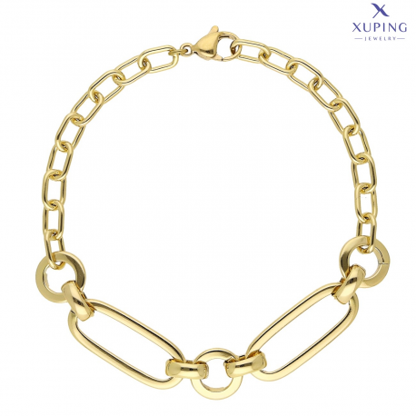 BRANSOLETKA POZŁACANA 19,5 CM 10 MM ELEGANCE XUPING 73398