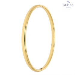 BRANSOLETKA POZŁACANA 60/4 MM ZŁOTY BANGLE XUPING 73401
