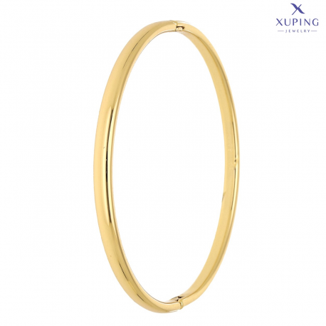 BRANSOLETKA POZŁACANA 60/4 MM ZŁOTY BANGLE XUPING 73401