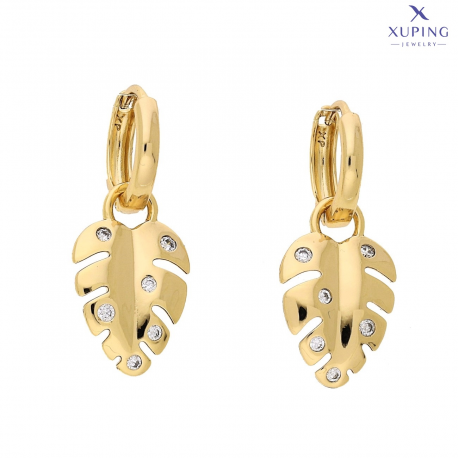 KOLCZYKI POZŁACANE 2W1 29/12 MM MONSTER XUPING 73522