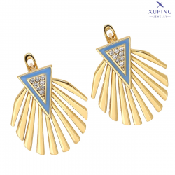 KOLCZYKI POZŁACANE 24/21 MM ELEGANCE XUPING 73796