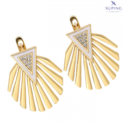 KOLCZYKI POZŁACANE 24/21 MM ELEGANCE XUPING 73797