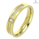PIERŚCIONEK POZŁACANY 4 MM S. STEEL TTM XUPING 73918