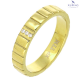 PIERŚCIONEK POZŁACANY 4 MM S. STEEL TTM XUPING 73929