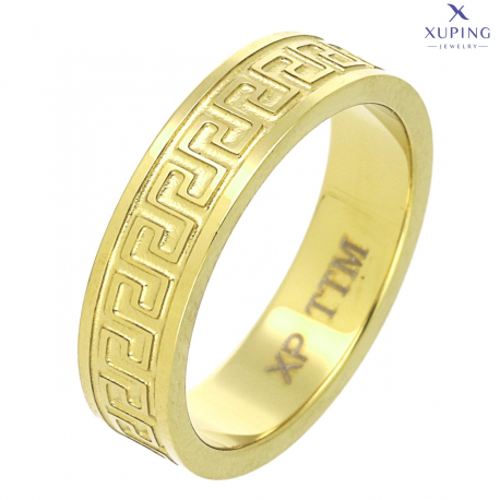 PIERŚCIONEK POZŁACANY 5 MM S. STEEL TTM XUPING 73934
