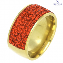 PIERŚCIONEK POZŁACANY 9 MM S. STEEL TTM XUPING 73949