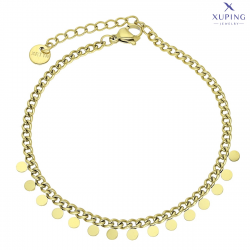 BRANSOLETKA POZŁACANA 17+3 CM S. STEEL TTM XUPING 74048