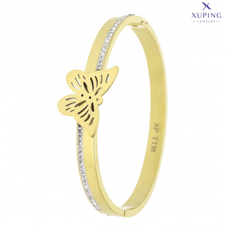 BRANSOLETKA POZŁACANA 60/18 MM S. STEEL TTM XUPING 74061