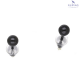KOLCZYKI CERAMICZNE 4 MM S. STEEL TTM XUPING 74100