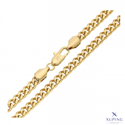 ŁAŃCUSZEK POZŁACANY 45 CM 5 MM PANCERKA XUPING 74194