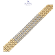 BRANSOLETKA ZŁOCONA 19 CM 12 MM ELEGANCE XUPING 74352
