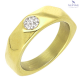 PIERŚCIONEK POZŁACANY 6 MM S. STEEL TTM XUPING 74482