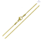 ŁAŃCUSZEK POZŁACANY 45 CM 1,4 MM S. STEEL TTM XUPING 74566