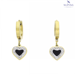 KOLCZYKI POZŁACANE 27/10 MM S. STEEL TTM XUPING 74598