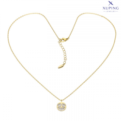 CELEBRYTKA POZŁACANA 41+4 CM MIŁOSNY UŚMIECH XUPING 74672