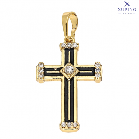 ZAWIESZKA POZŁACANA 34/18 MM KRZYŻYK XUPING 74686