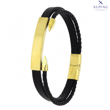 BRANSOLETKA POZŁACANA 21 CM 12 MM S. STEEL TTM XUPING 74993