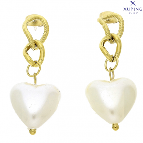 KOLCZYKI POZŁACANE 345/18 MM S. STEEL TTM XUPING 75054