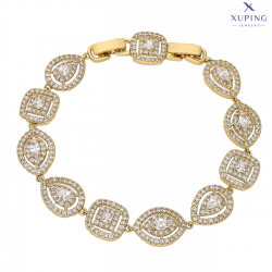 BRANSOLETKA POZŁACANA 19,5-17 CM 11 MM LUXURY XUPING 75126