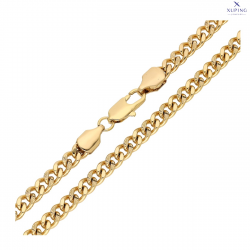 ŁAŃCUSZEK POZŁACANY 55 CM 5 MM PANCERKA DIAMENTOWANA XUPING 75453