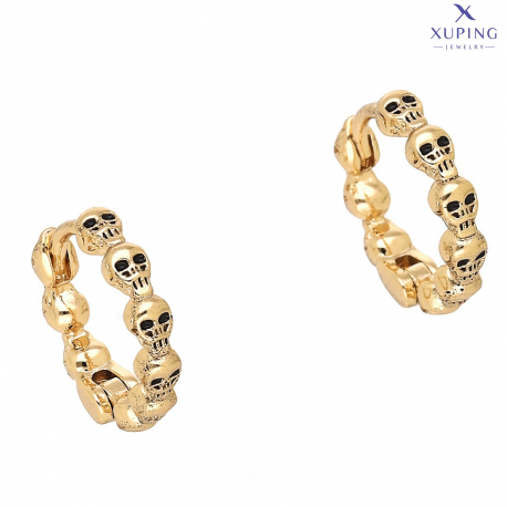 KOLCZYKI POZŁACANE 13/3 MM KÓŁECZKA CZACHY XUPING 75597