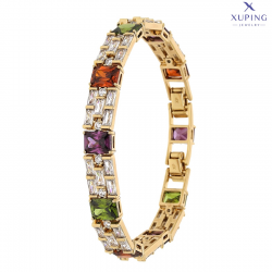 BRANSOLETKA POZŁACANA 18,5-16,5 CM 9 MM ROYAL LUXURY XUPING 75629