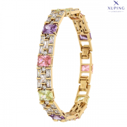 BRANSOLETKA POZŁACANA 18,5-16,5 CM 9 MM ROYAL LUXURY XUPING 75630