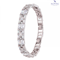 BRANSOLETKA PLATYNOWANA 18,5-16,5 CM 9 MM ROYAL LUXURY XUPING 75632