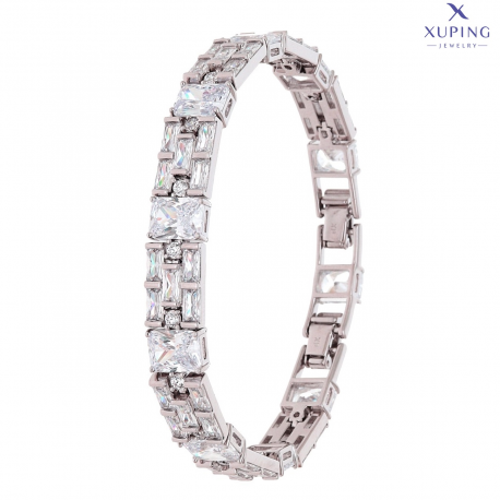 BRANSOLETKA PLATYNOWANA 18,5-16,5 CM 9 MM ROYAL LUXURY XUPING 75632