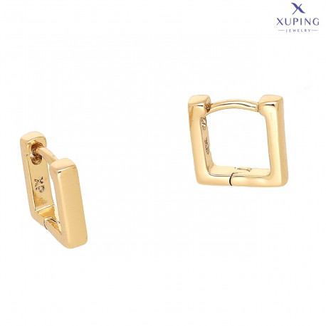 KOLCZYKI POZŁACANE 9/2 MM ZŁOTE MINI ELEGANTKI XUPING 75996