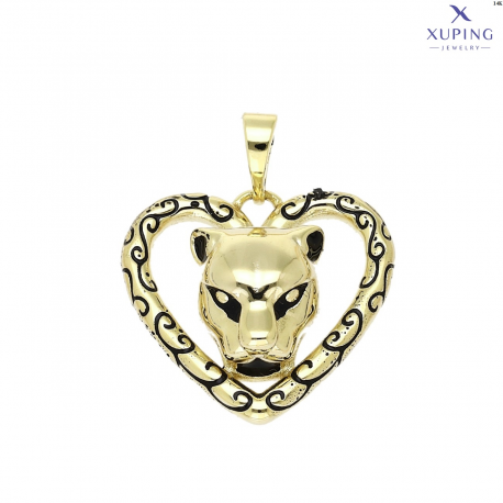 ZAWIESZKA 14K POZŁACANA 25/20 MM TIGER HEART XUPING 76538