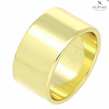 OBRĄCZKA 14K POZŁACANA 10 MM PŁASKA XUPING 76680