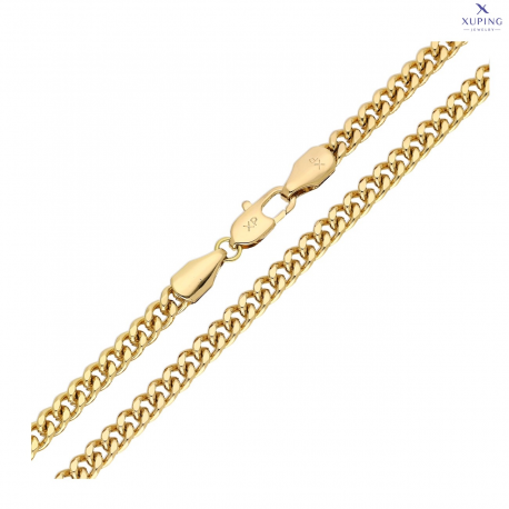 ŁAŃCUSZEK POZŁACANY 50 CM 4,2 MM PANCERKA XUPING 76211
