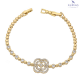 BRANSOLETKA POZŁACANA 19-17 CM 14 MM ELEGANCE XUPING 76327