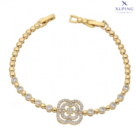 BRANSOLETKA POZŁACANA 19-17 CM 14 MM ELEGANCE XUPING 76327