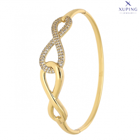 BRANSOLETKA POZŁACANA 60/13 MM INFINIT BANGLE XUPING 76335