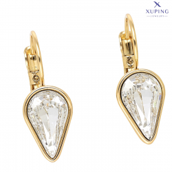 KOLCZYKI POZŁACANE 24/9 MM CRYSTAL XUPING 76488