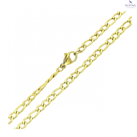 ŁAŃCUSZEK POZŁACANY 50 CM 3,8 MM S. STEEL TTM XUPING 76703