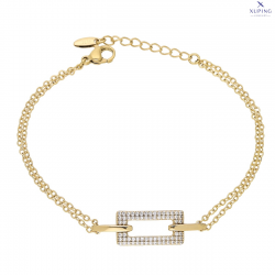 BRANSOLETKA POZŁACANA 17+3 CM 9 MM DELIKATNA XUPING 76799