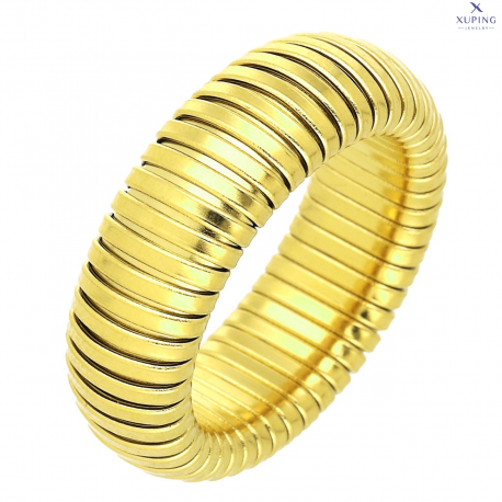 PIERŚCIONEK POZŁACANY 8 MM S. STEEL TTM XUPING 76954