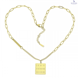 CELEBRYTKA POZŁACANA 45+6 CM S. STEEL TTM XUPING 76973