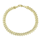 BRANSOLETKA 14K POZŁACANA 20 CM 7 MM ZŁOTA JODEŁKA XUPING 77047