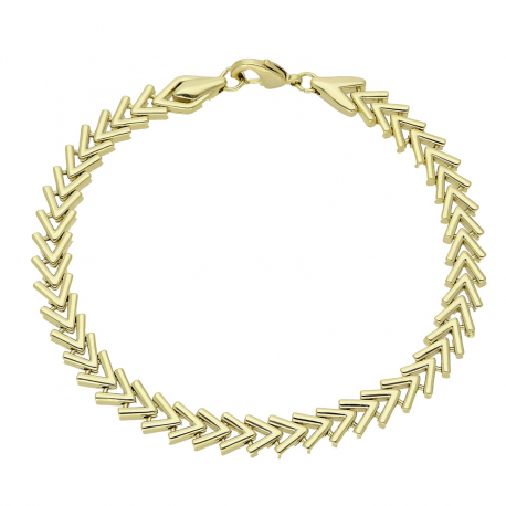 BRANSOLETKA 14K POZŁACANA 20 CM 7 MM ZŁOTA JODEŁKA XUPING 77047